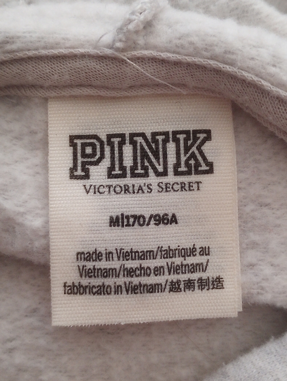 Pink Victoria's Secret Grey Hoodie - Picture 6 of 7